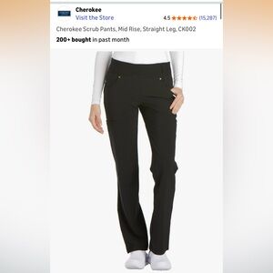 Cherokee Black Scrub Pants